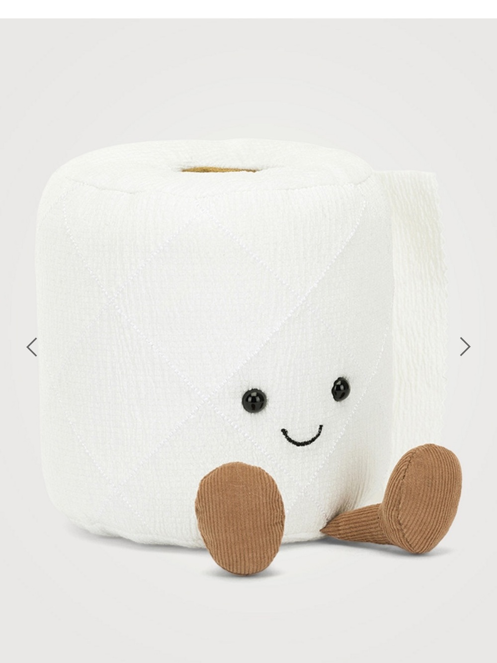 JELLYCAT Amuseables Authentic Toilet Paper Roll Toilet Paper Plush BRAND NEW